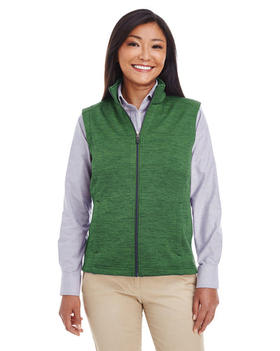Devon & Jones Ladies' Newbury Mélange Fleece Vest