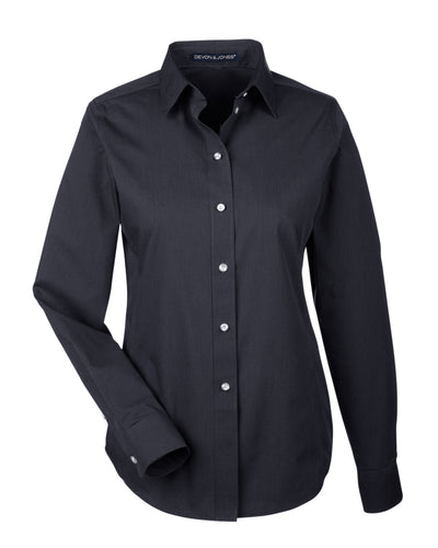 Devon & Jones Ladies' Crown Woven Collection™ Striped Shirt