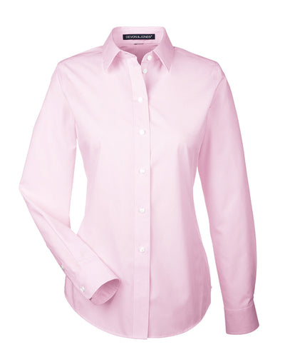 Devon & Jones Ladies' Crown Woven Collection™ Striped Shirt
