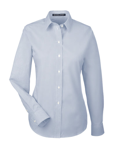 Devon & Jones Ladies' Crown Woven Collection™ Striped Shirt