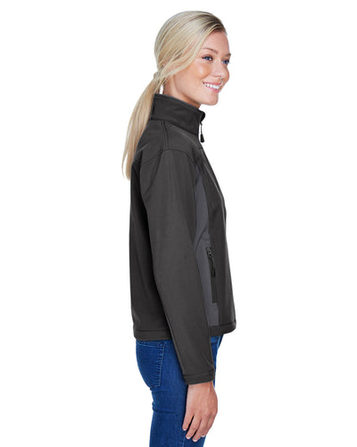 Devon & Jones Ladies' Soft Shell Colorblock Jacket
