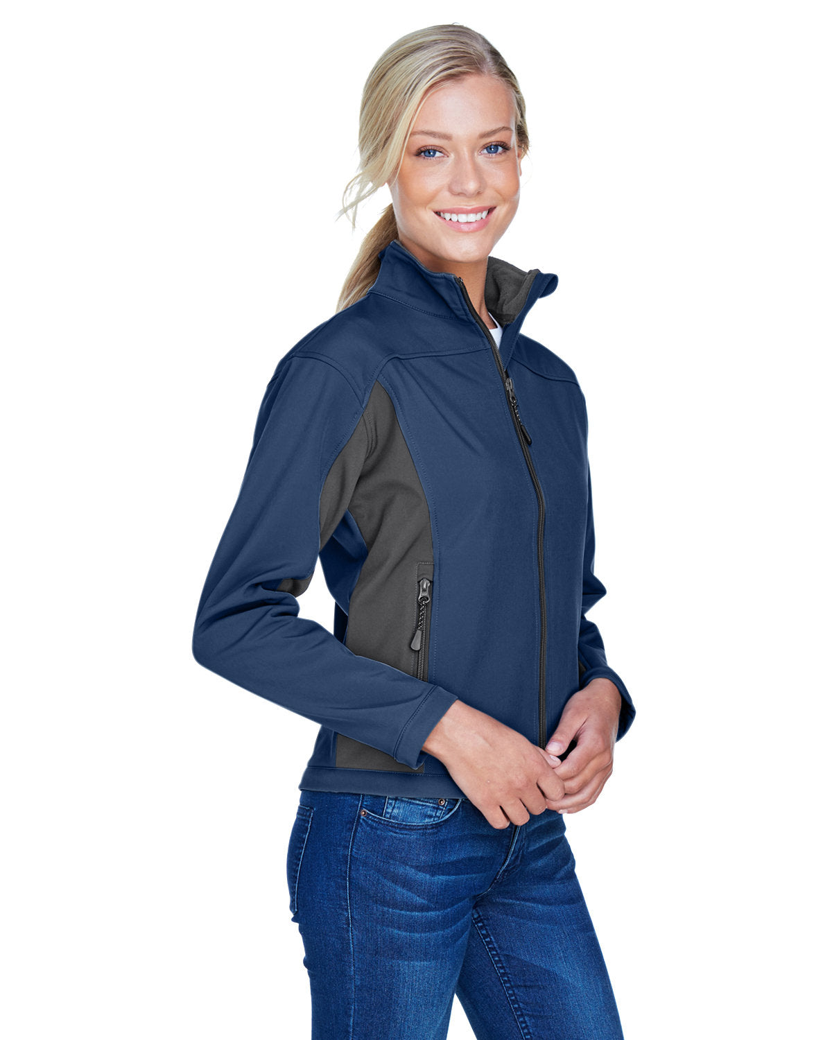 Devon & Jones Ladies' Soft Shell Colorblock Jacket Devon & Jones