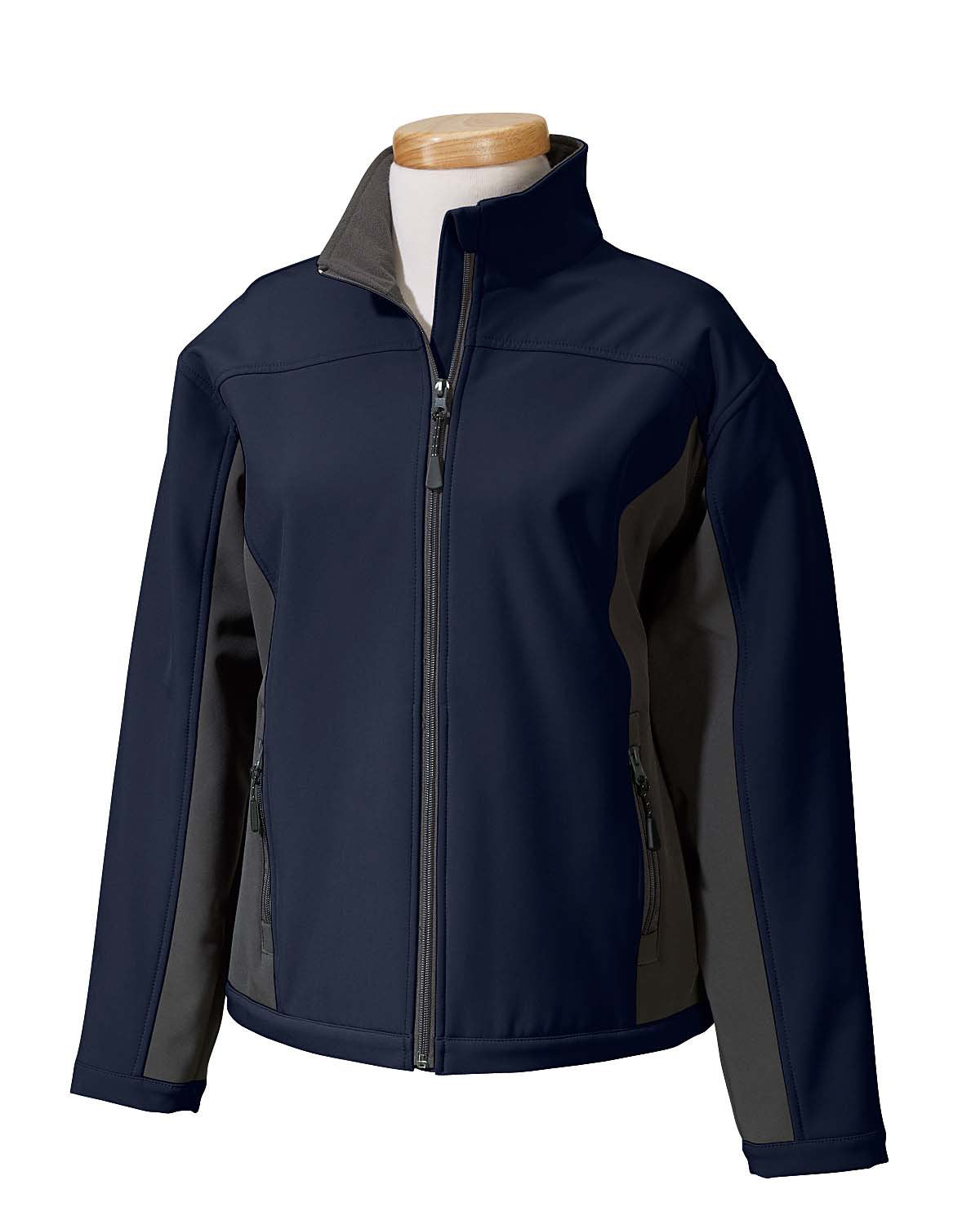 Devon & Jones Ladies' Soft Shell Colorblock Jacket Devon & Jones
