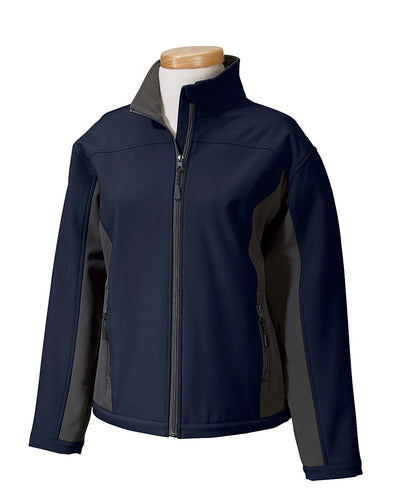 Devon & Jones Ladies' Soft Shell Colorblock Jacket