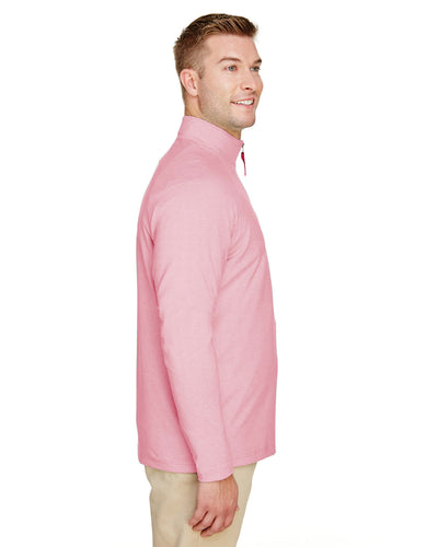 Devon & Jones CrownLux Performance™ Men's Clubhouse Micro-Stripe Quarter-Zip