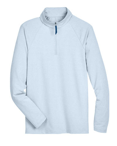 Devon & Jones CrownLux Performance™ Men's Clubhouse Micro-Stripe Quarter-Zip