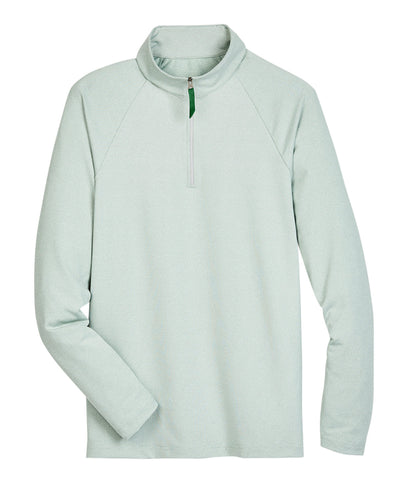 Devon & Jones CrownLux Performance™ Men's Clubhouse Micro-Stripe Quarter-Zip