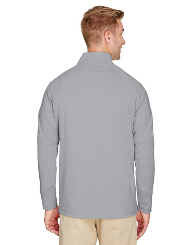 Devon & Jones CrownLux Performance™ Men's Clubhouse Micro-Stripe Quarter-Zip