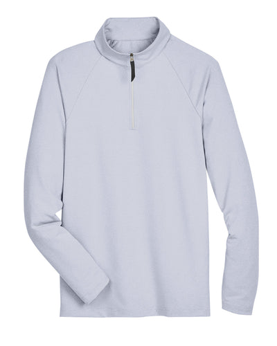 Devon & Jones CrownLux Performance™ Men's Clubhouse Micro-Stripe Quarter-Zip