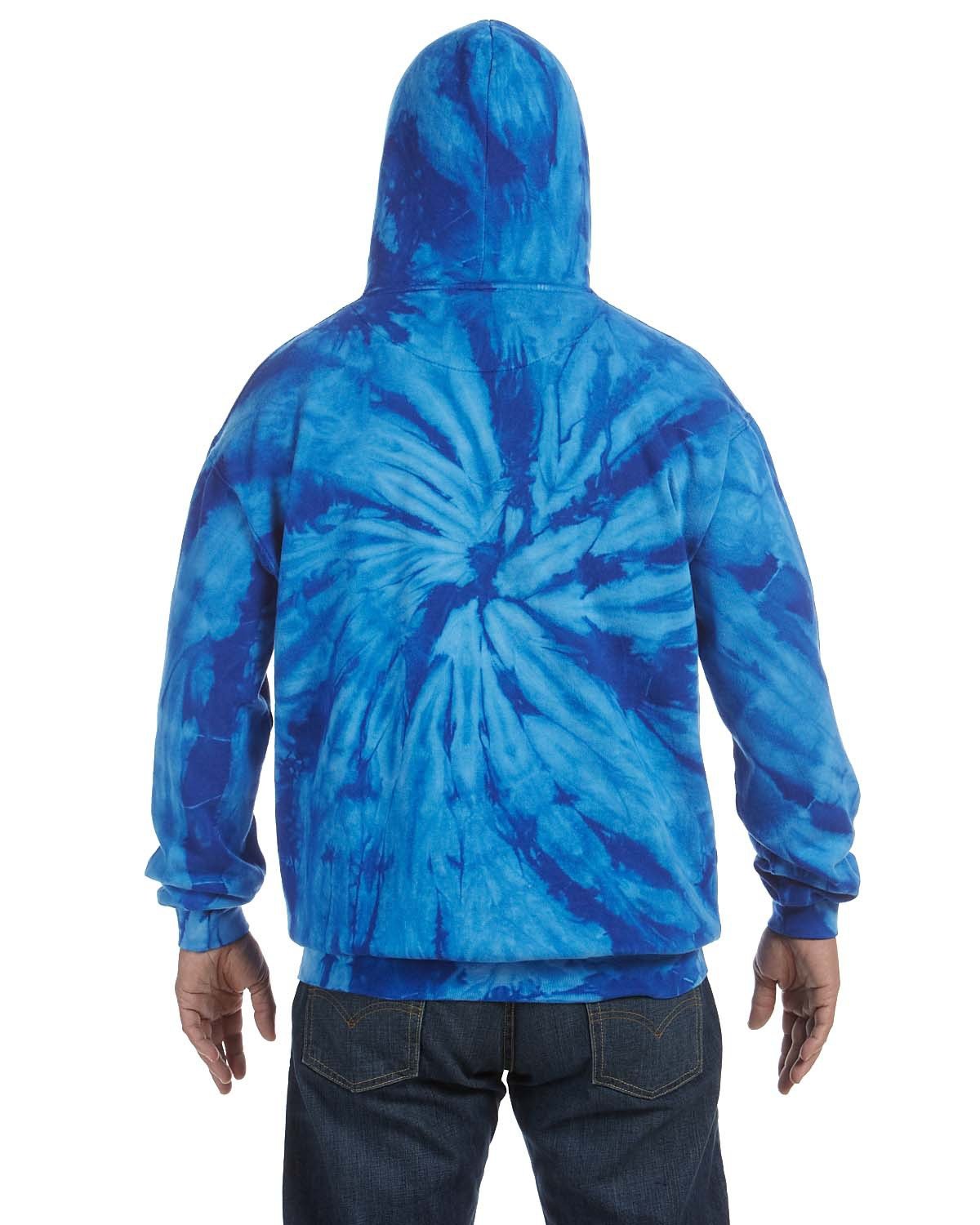 Tie-Dye Men's Tie-Dyed Pullover Hooded Sweatshirt