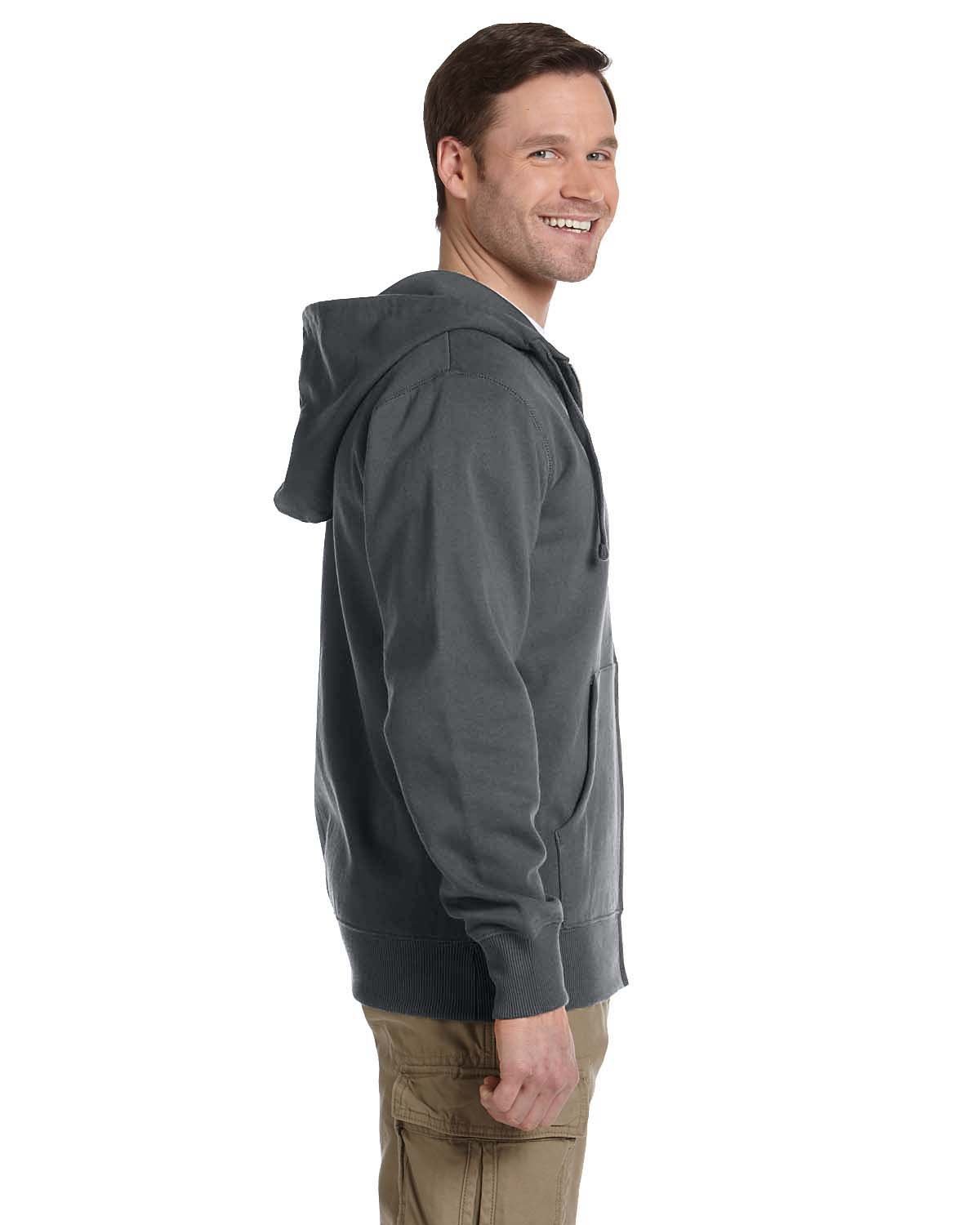 econscious Unisex Heritage Full-Zip Hooded Sweatshirt econscious