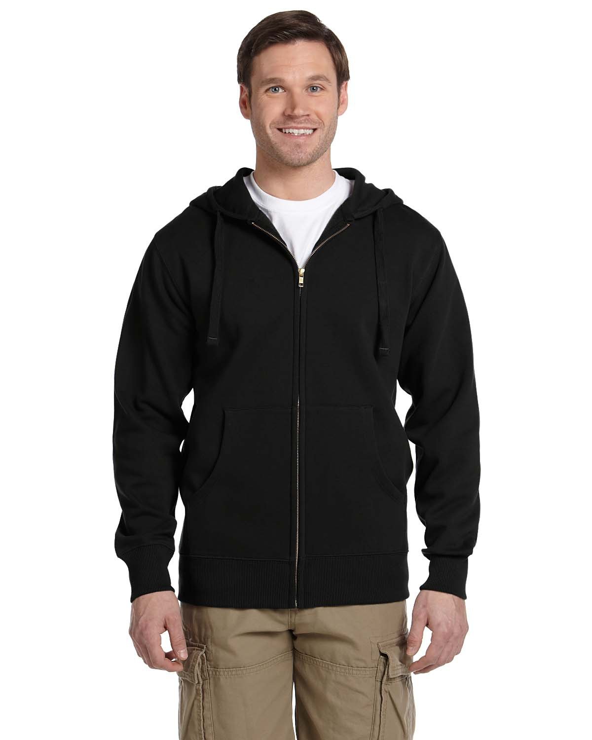 econscious Unisex Heritage Full-Zip Hooded Sweatshirt econscious