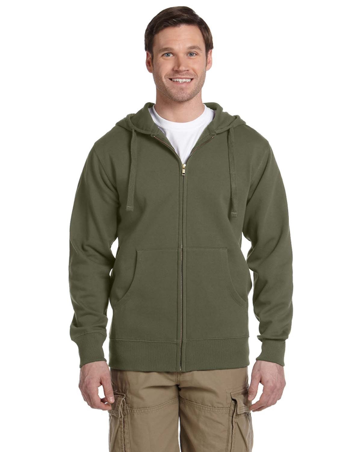 econscious Unisex Heritage Full-Zip Hooded Sweatshirt econscious