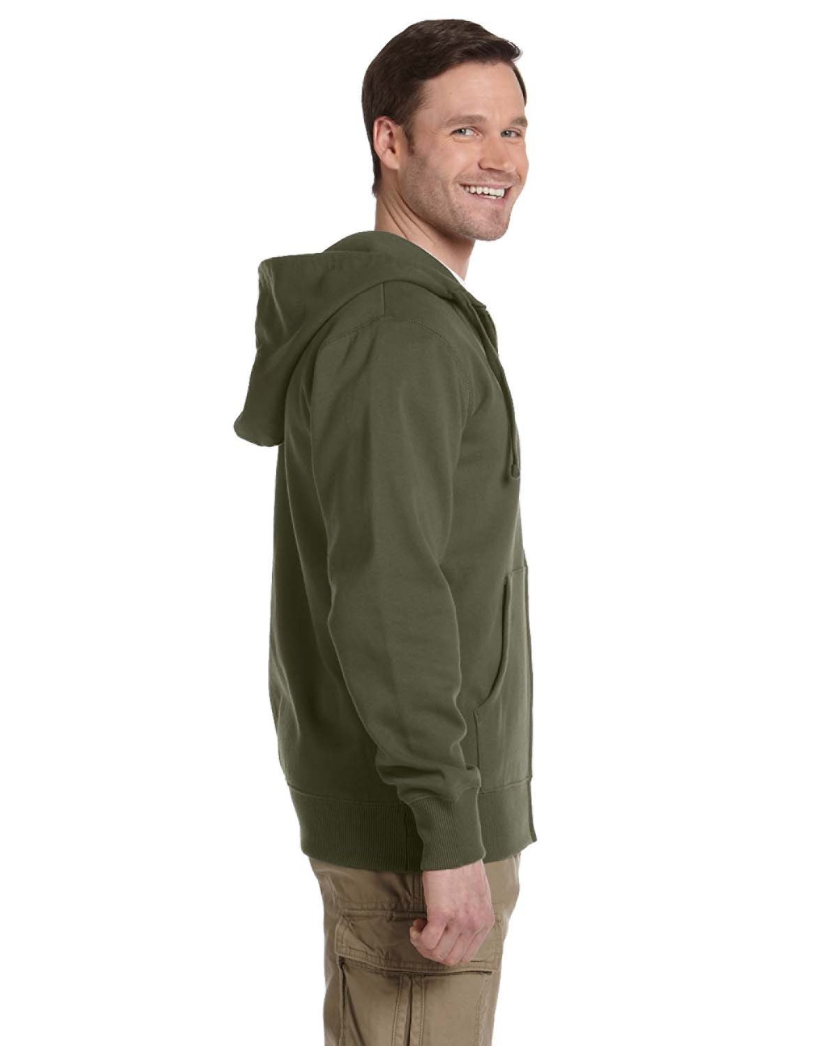 econscious Unisex Heritage Full-Zip Hooded Sweatshirt econscious
