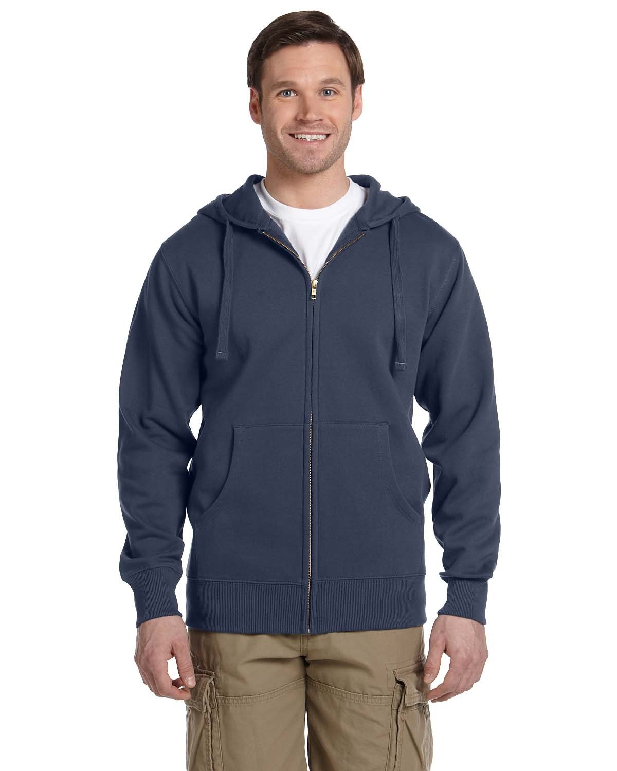 econscious Unisex Heritage Full-Zip Hooded Sweatshirt econscious