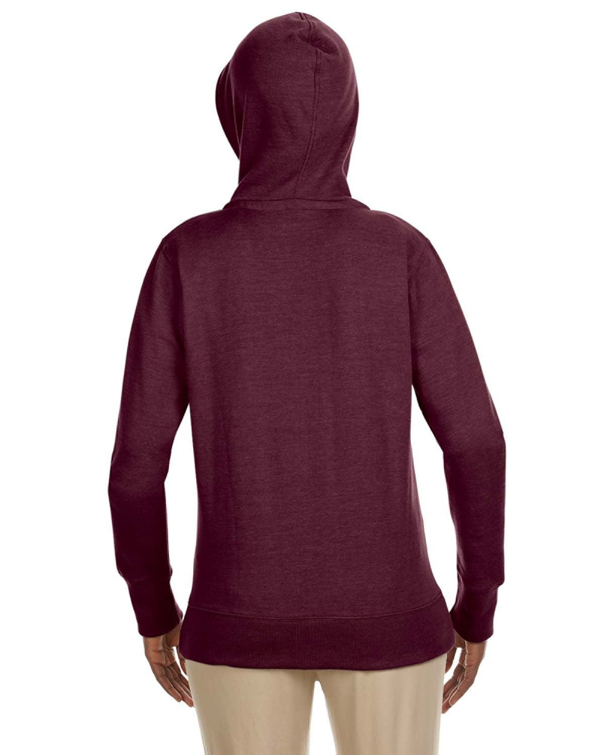 econscious Ladies' Heathered Full-Zip Hooded Sweatshirt econscious