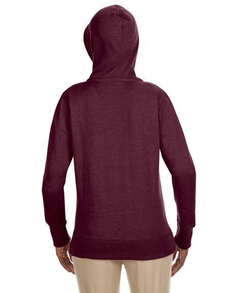 econscious Ladies' Heathered Full-Zip Hooded Sweatshirt econscious