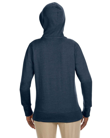 econscious Ladies' Heathered Full-Zip Hooded Sweatshirt econscious