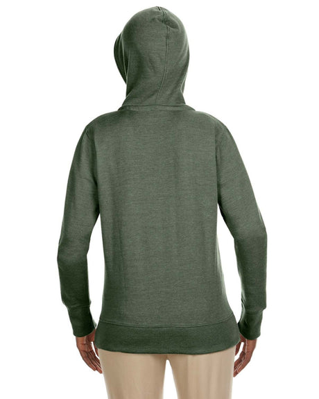 econscious Ladies' Heathered Full-Zip Hooded Sweatshirt econscious
