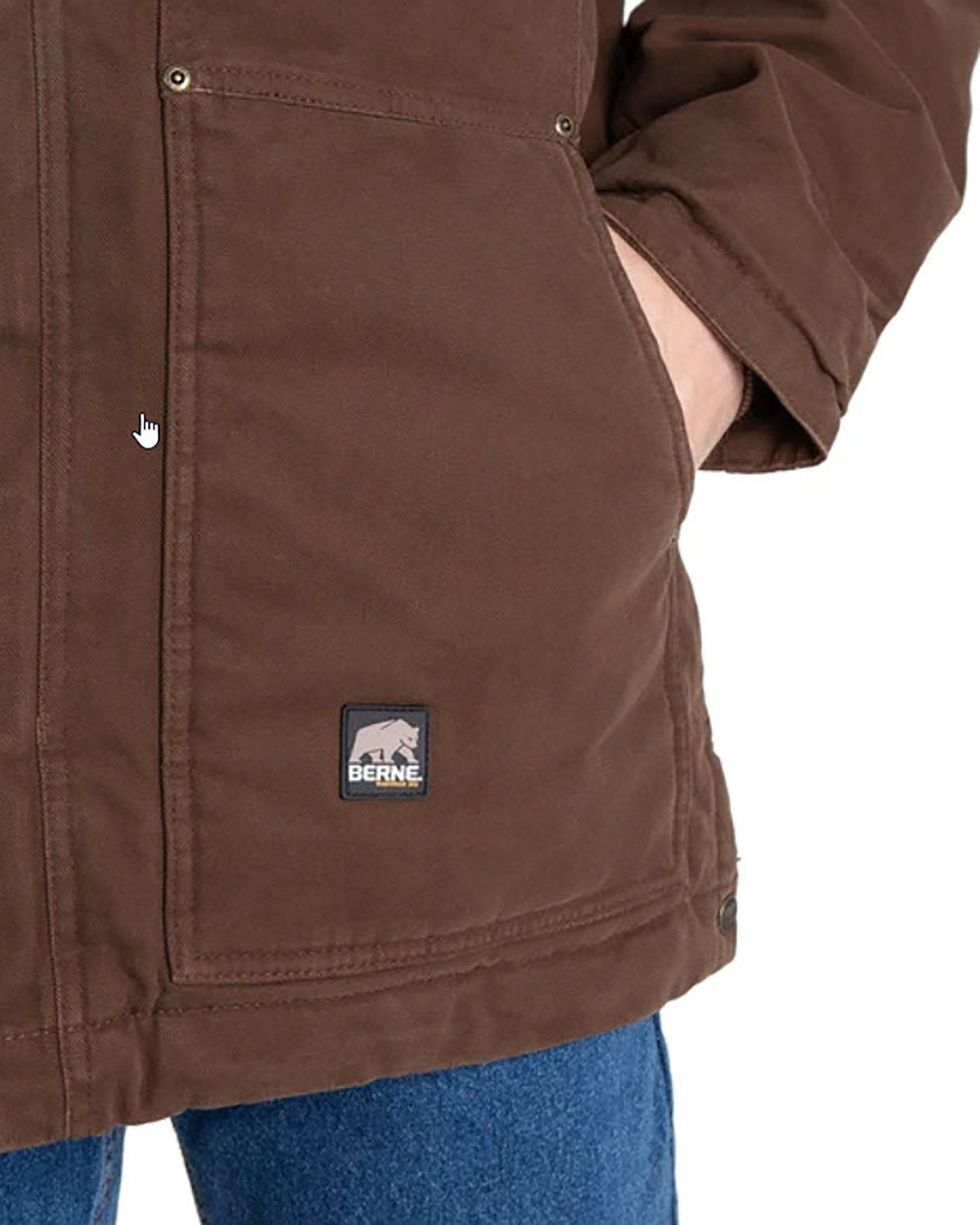 Berne Men's Tall Highland Washed Chore Coat Berne