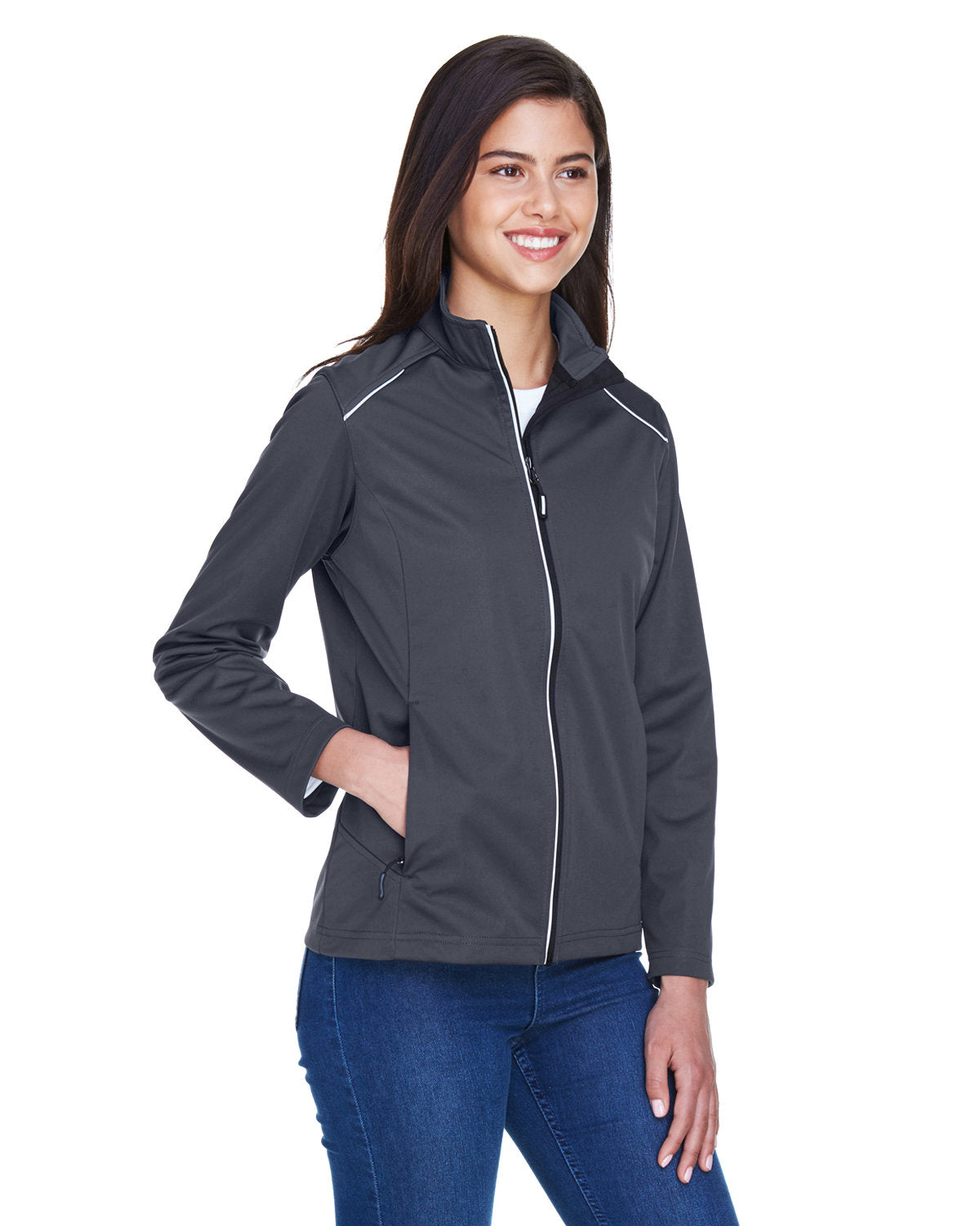 CORE365 Ladies' Techno Lite Three-Layer Knit Tech-Shell CORE365