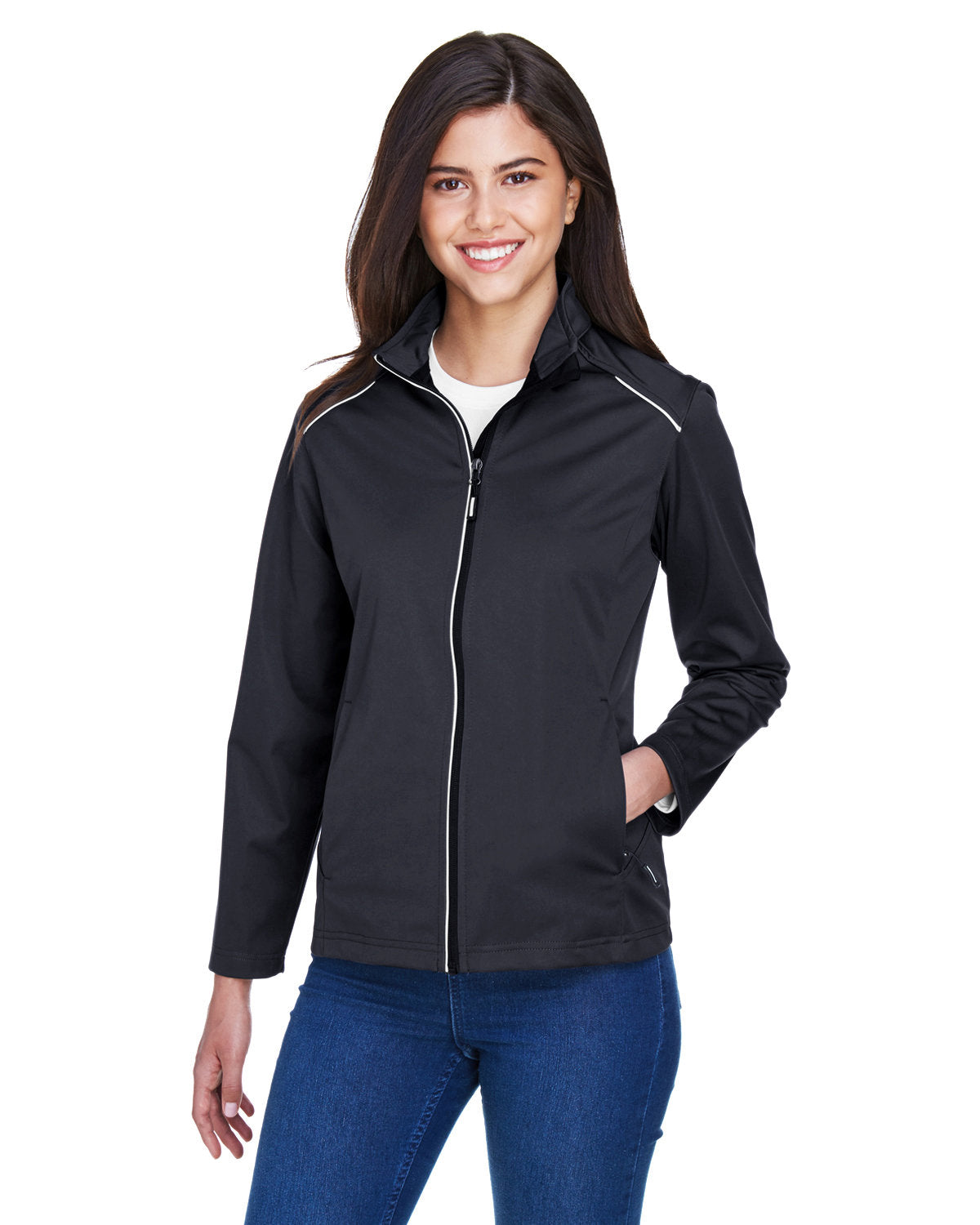 CORE365 Ladies' Techno Lite Three-Layer Knit Tech-Shell CORE365