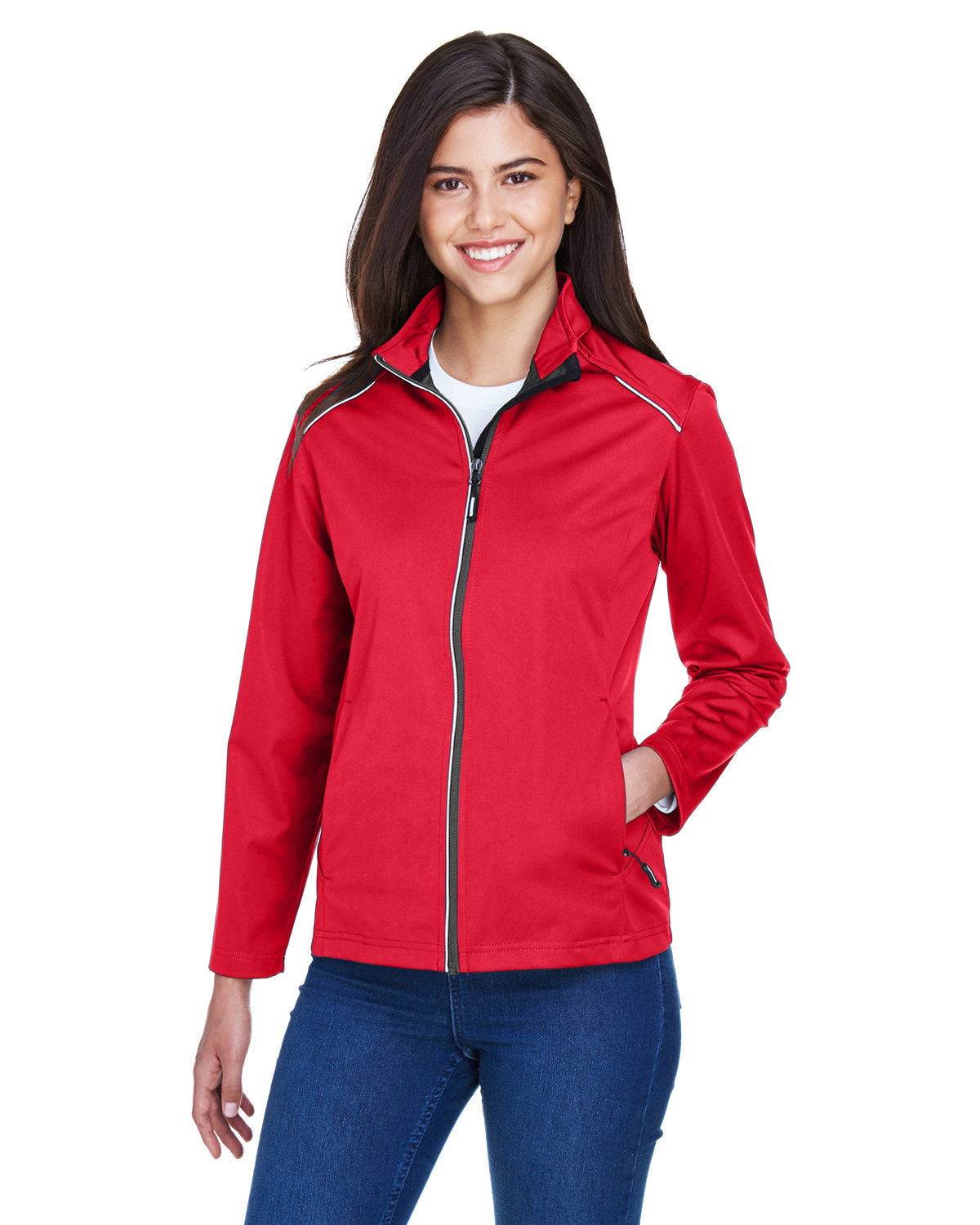 CORE365 Ladies' Techno Lite Three-Layer Knit Tech-Shell CORE365
