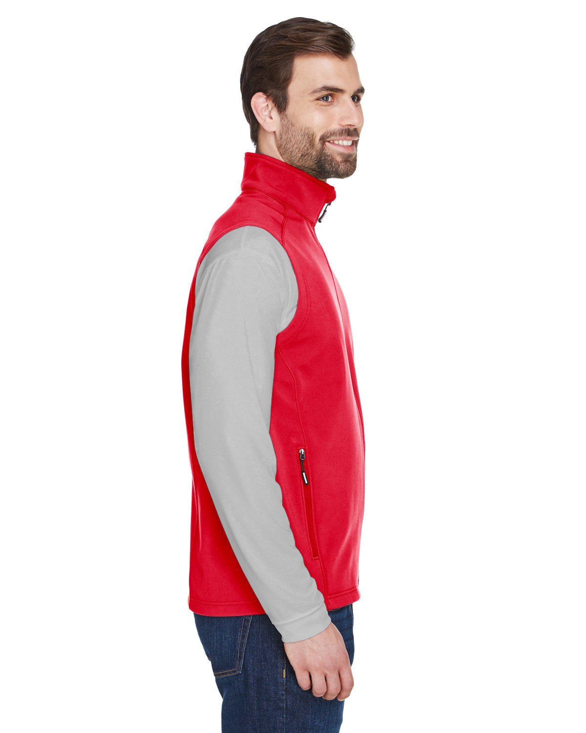 CORE365 Men's Cruise Two-Layer Fleece Bonded Soft Shell Vest CORE365