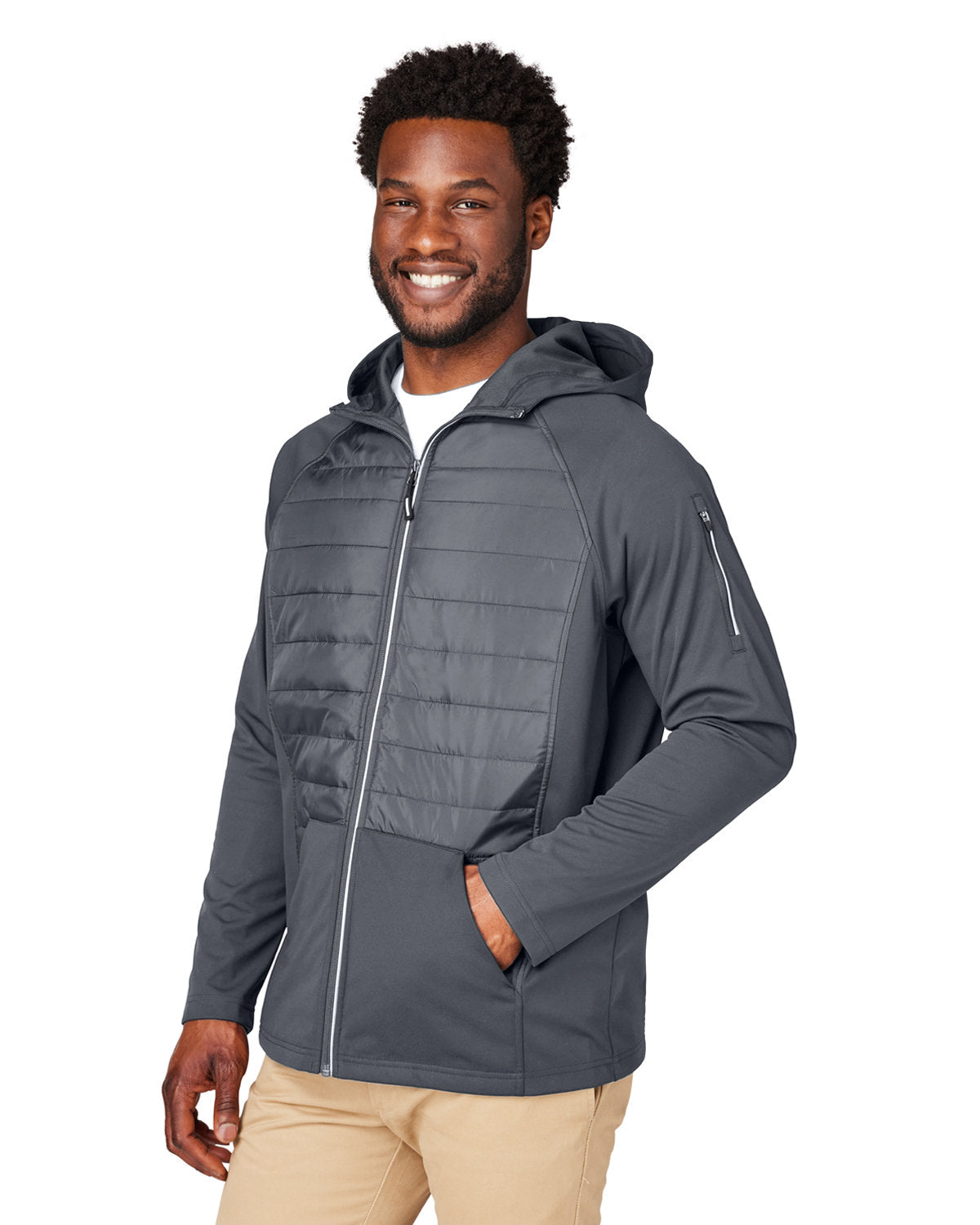 CORE365 Unisex Techno Lite Hybrid Hooded Jacket CORE365