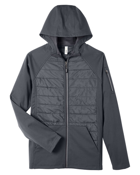 CORE365 Unisex Techno Lite Hybrid Hooded Jacket CORE365