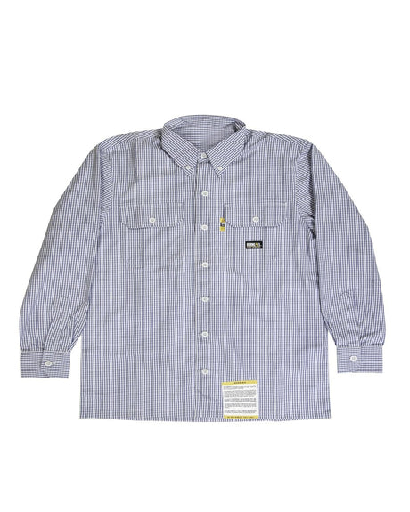 Berne Men's Flame-Resistant Down Plaid Work Shirt Berne
