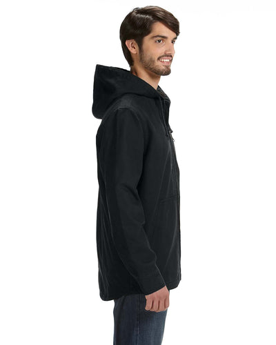 Dri Duck Men's 100% Cotton 12 oz. Canvas/Polyester Thermal Lining Hooded Tall Laredo Jacket