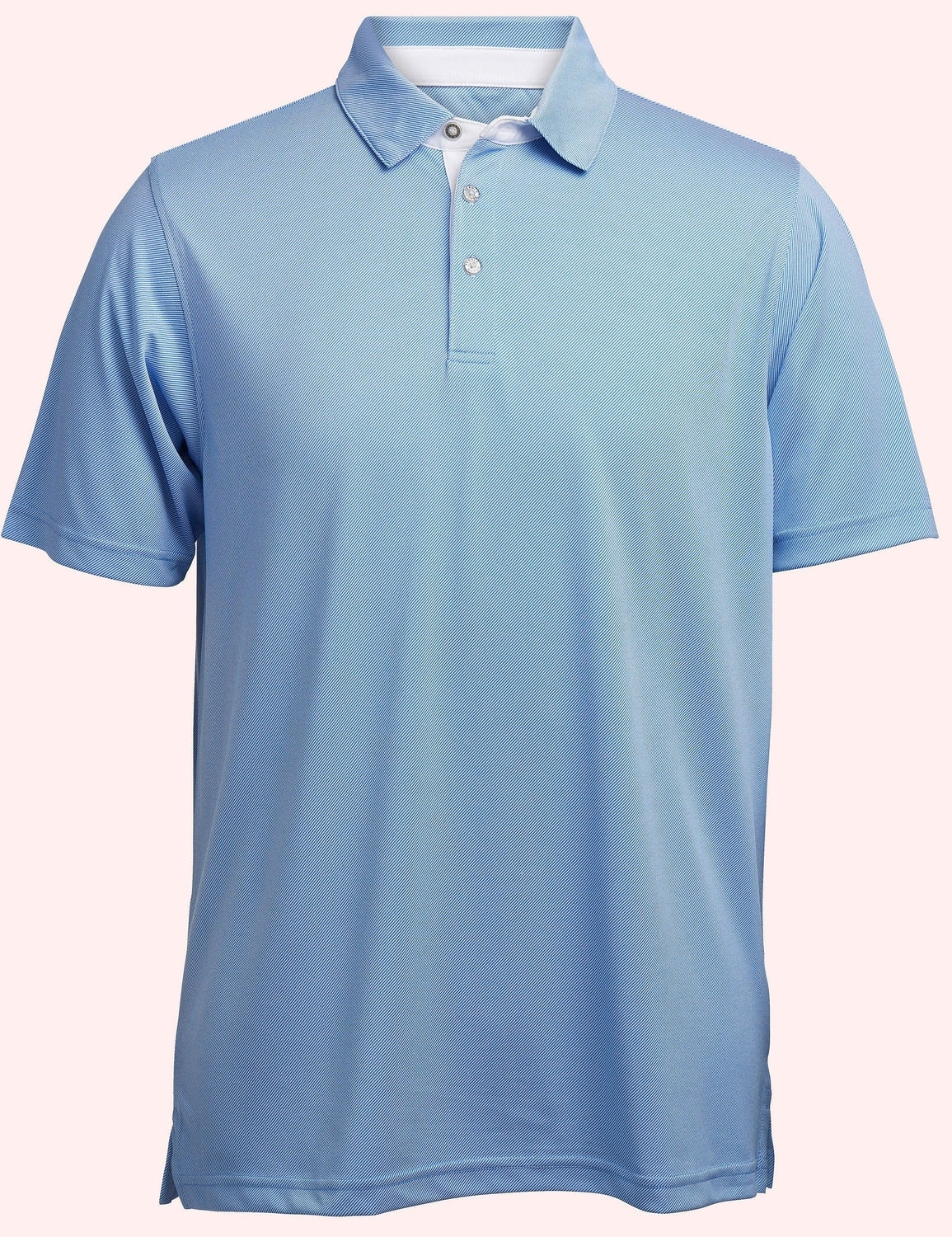 Pebble Beach Men's Diagonal Tonal Texture Polo Mens Apparel Shirts & Tops