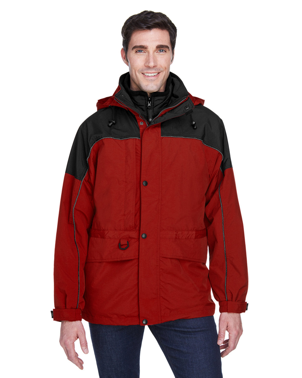 North End Adult 3-in-1 Two-Tone Parka North End