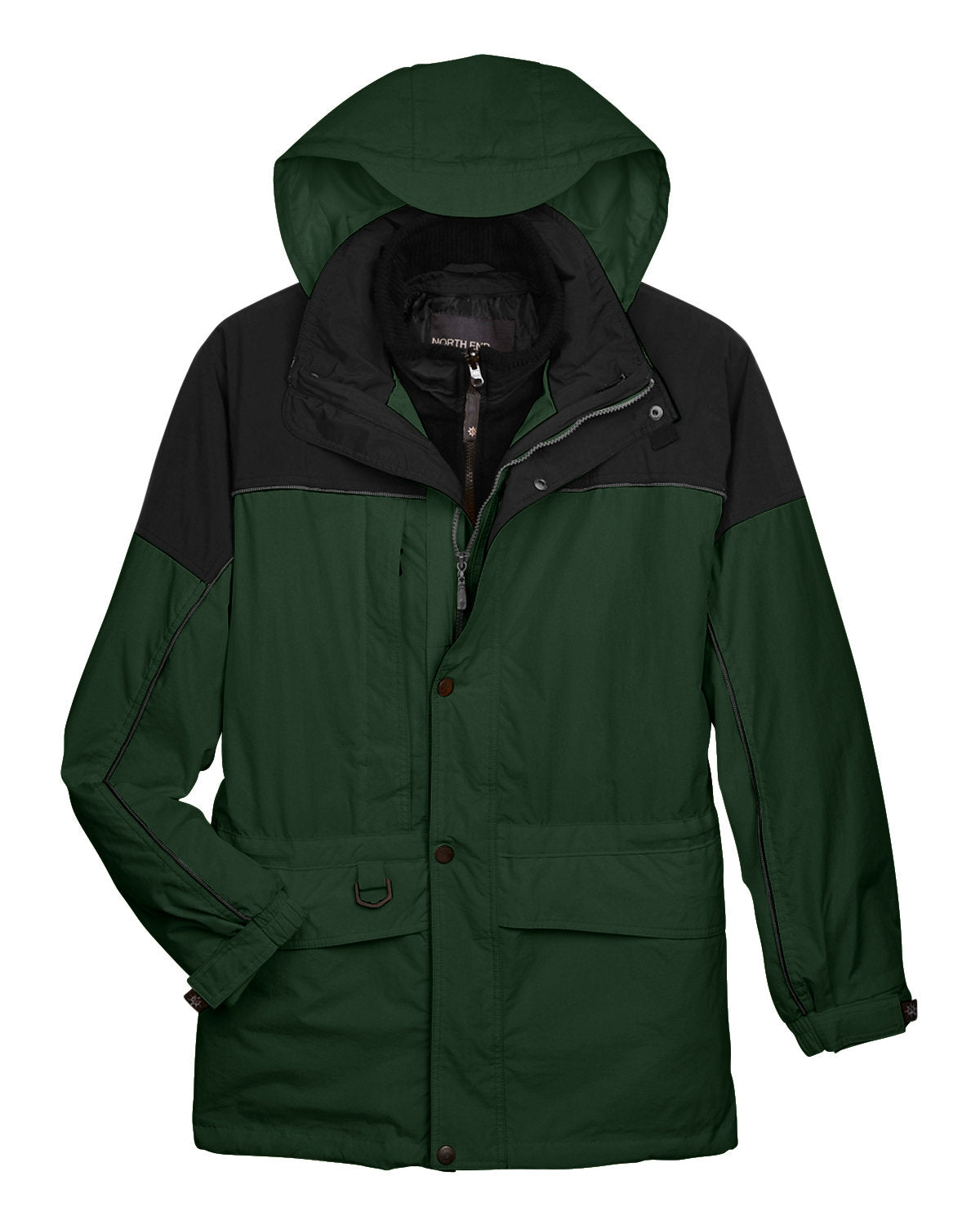 North End Adult 3-in-1 Two-Tone Parka North End