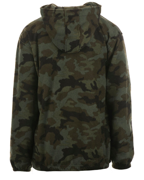 Burnside Mens' Polar Fleece Quarter-Zip Pullover Burnside