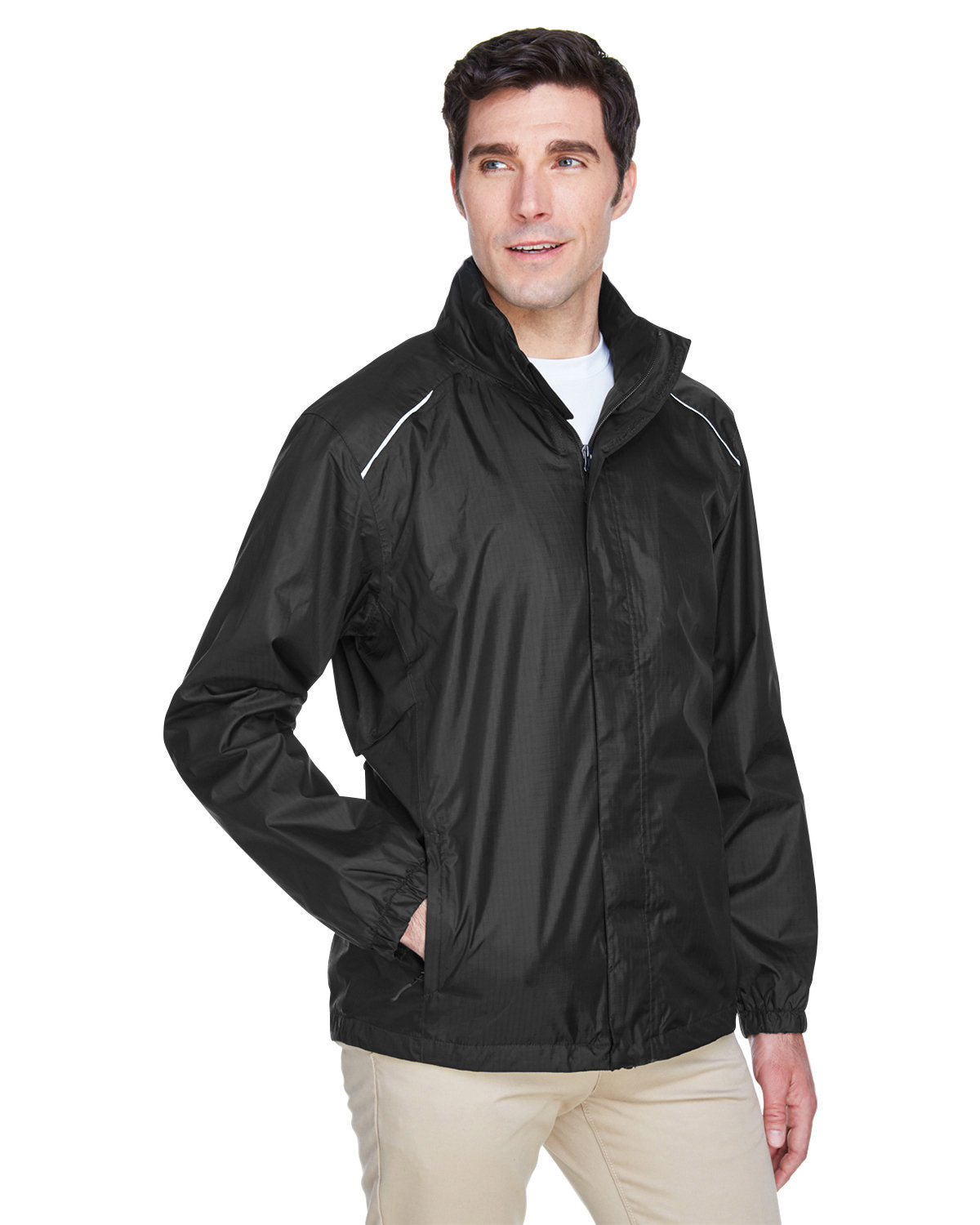 CORE365 Men's Climate Seam-Sealed Lightweight Variegated Ripstop Jacket CORE365