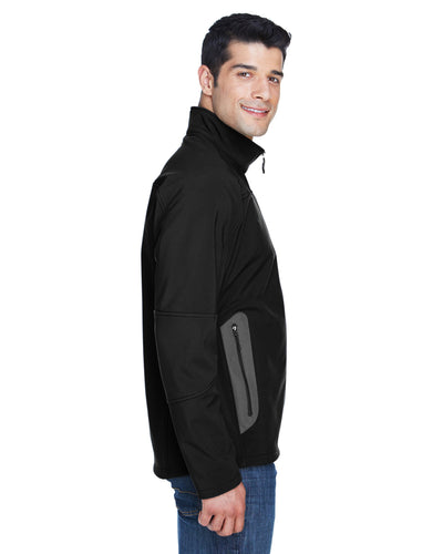 North End Men's Three-Layer Fleece Bonded Soft Shell Technical Jacket