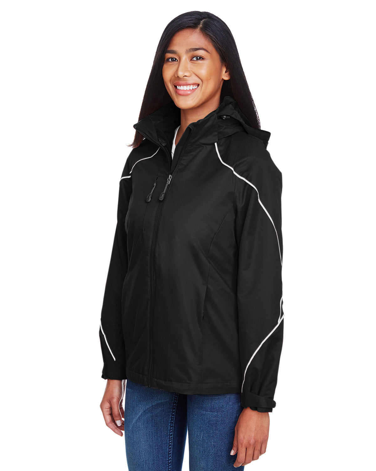 North End Ladies' Angle 3-in-1 Jacket with Bonded Fleece Liner North End