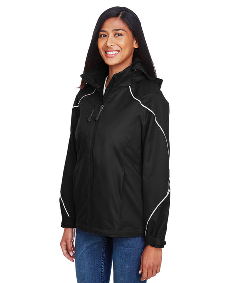 North End Ladies' Angle 3-in-1 Jacket with Bonded Fleece Liner North End