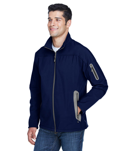 North End Men's Three-Layer Fleece Bonded Soft Shell Technical Jacket