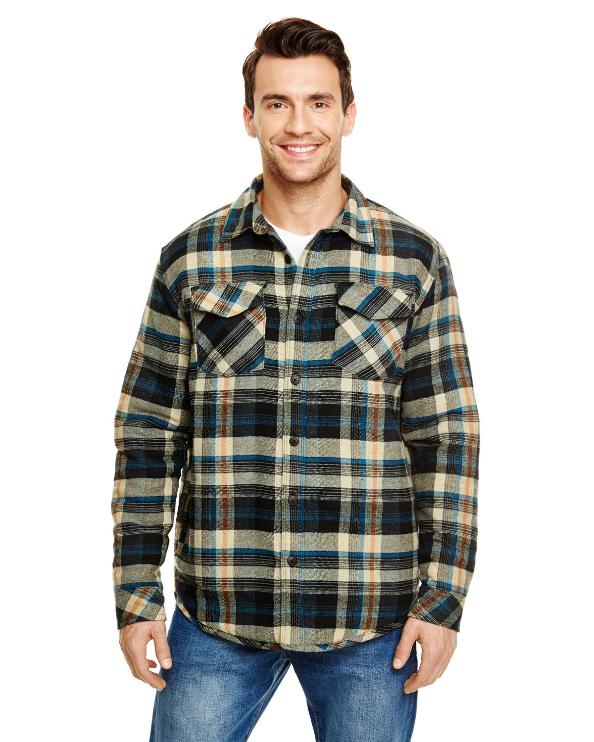 Burnside Adult Quilted Flannel Jacket Burnside