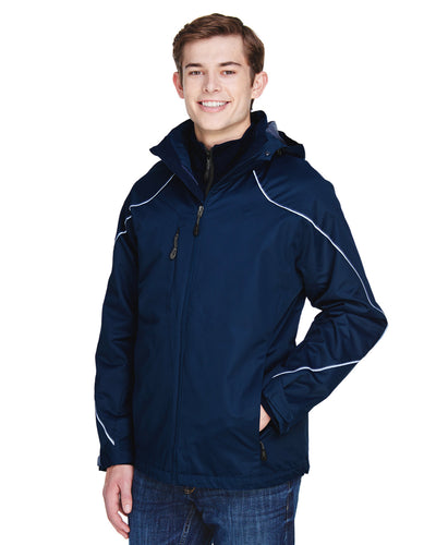 North End Men's Angle 3-in-1 Jacket with Bonded Fleece Liner