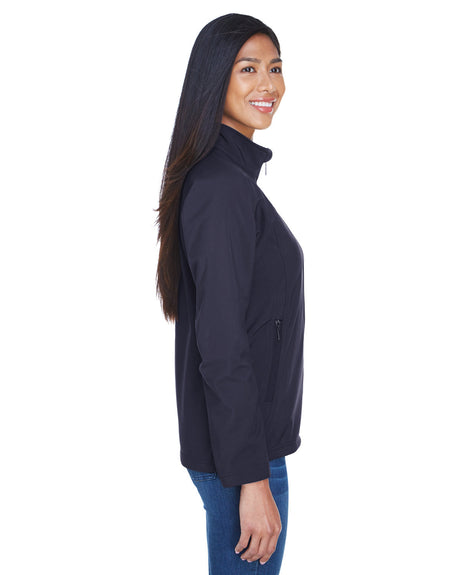 North End Ladies' Three-Layer Fleece Bonded Performance Soft Shell Jacket North End