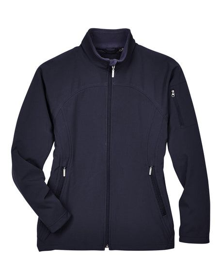 North End Ladies' Three-Layer Fleece Bonded Performance Soft Shell Jacket North End