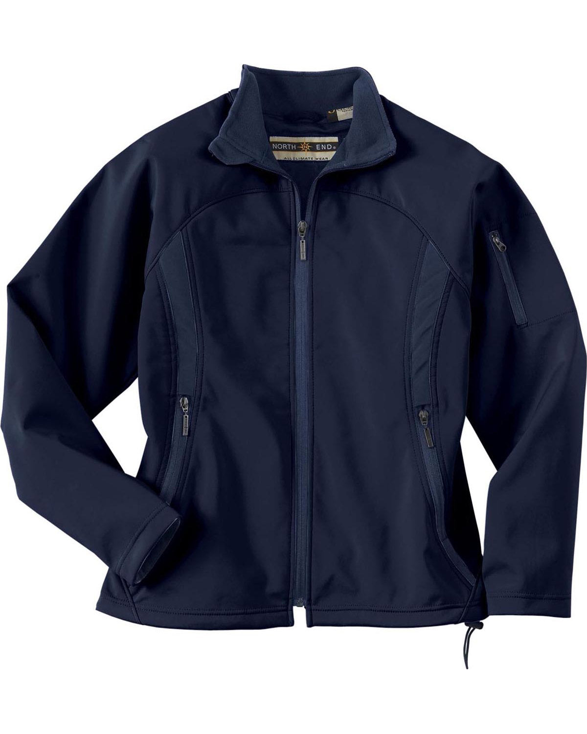 North End Ladies' Three-Layer Fleece Bonded Performance Soft Shell Jacket North End