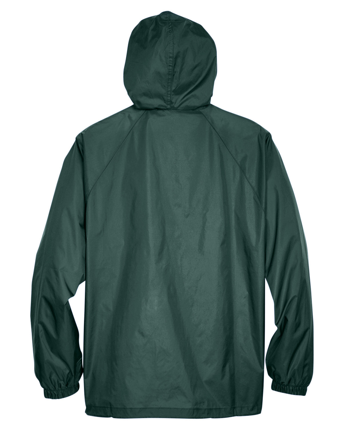 UltraClub Adult Quarter-Zip Hooded Pullover Pack-Away Jacket UltraClub