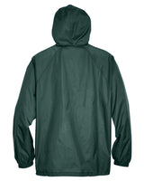 UltraClub Adult Quarter-Zip Hooded Pullover Pack-Away Jacket UltraClub