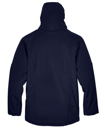 North End Men's Glacier Insulated Three-Layer Fleece Bonded Soft Shell Jacket with Detachable Hood