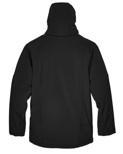 North End Men's Glacier Insulated Three-Layer Fleece Bonded Soft Shell Jacket with Detachable Hood